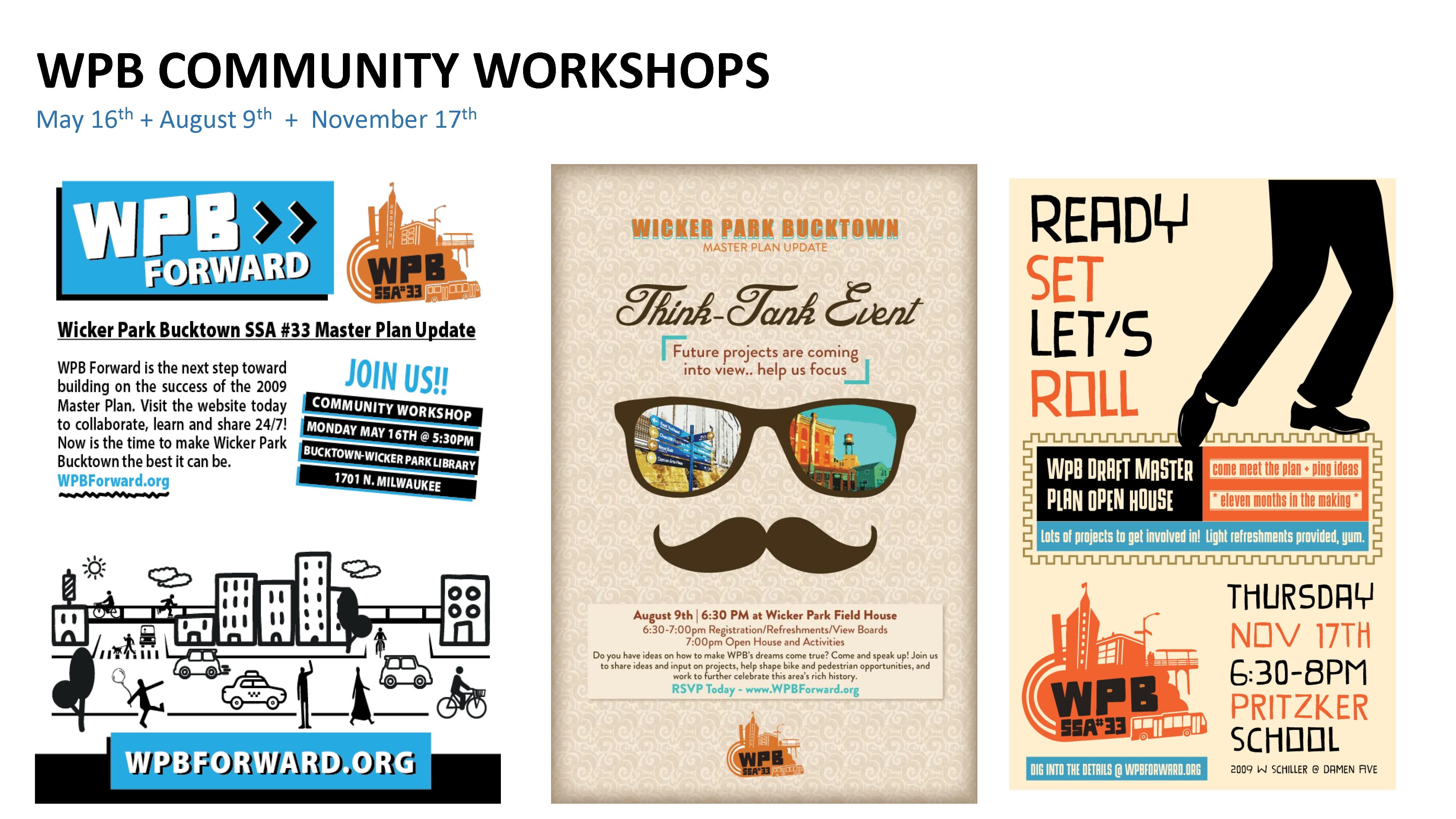 Community Outreach was driven on the web and in-person via 3 local events to generate and refine ideas and projects.