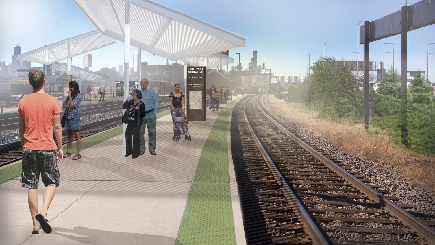 Clybourn Metra Station Improvements - Conceptual Visualization 