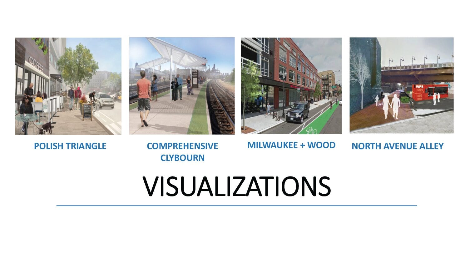 Overview of Plan Visualizations + Urban Space Activation Projects