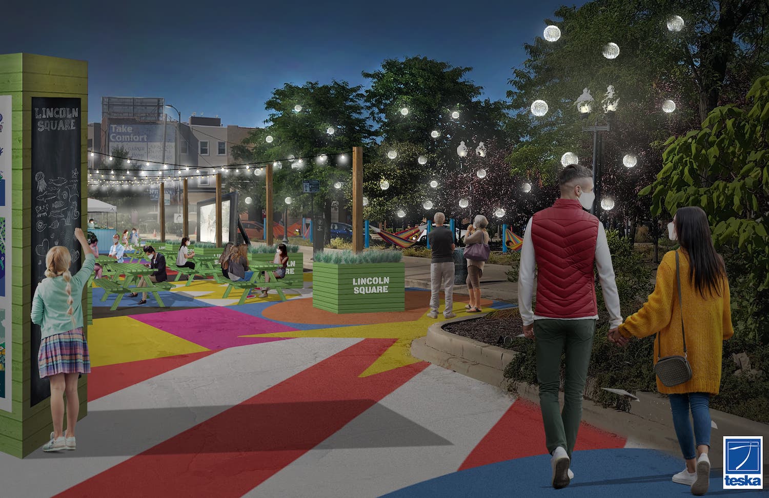 Ainslie Plaza Rendering Night Ainslie Plaza Rendering Night