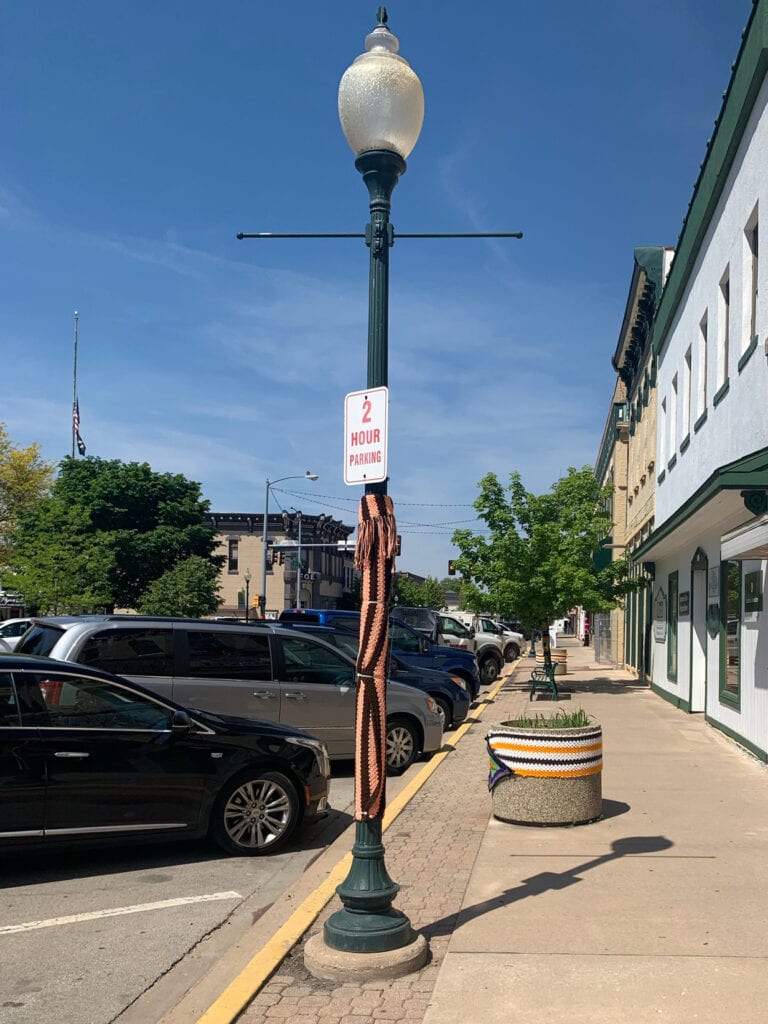 "Yarn Bomb" Art Installation