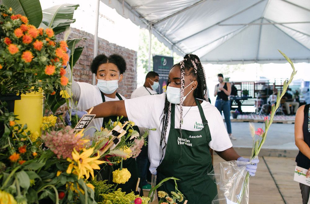 The same teens who shared their vision now work at the market | Image Credit: By The Hand Club