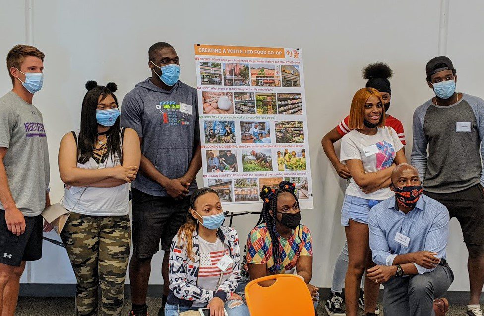 Teska helped facilitate idea-sharing session with youth and professional athletes | Image Credit: Teska